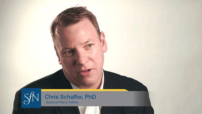 Chris Shaffer talks about a career in policy advocacy as a neuroscience non-academic career.