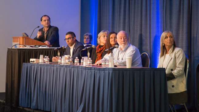Panelists address the audience at the Neuroscience 2017 Professional Development Workshop, 'Careers in Translational Drug Discovery'