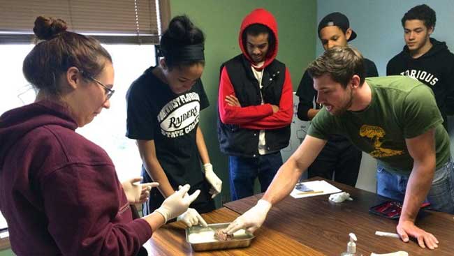 NW Noggin hosts an outreach activity at a school. 