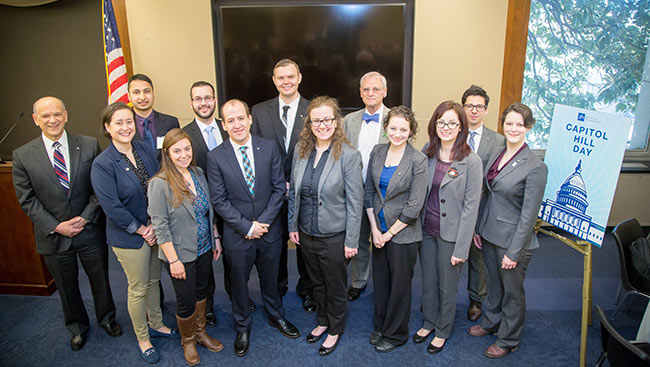 Neuroscientists at SfN's 2017 Capitol Hill Day. 