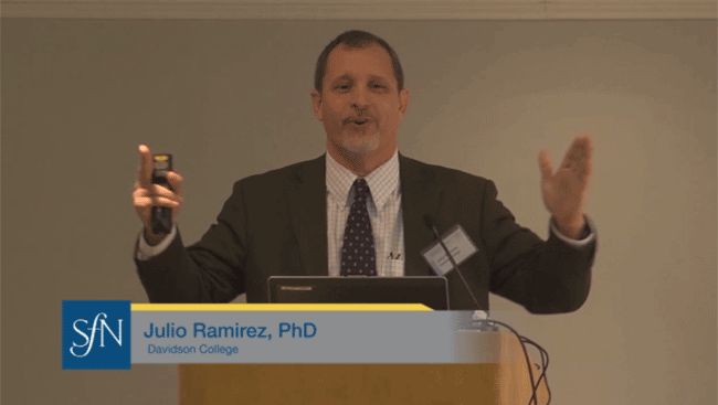 Julio Ramirez talks about how neuroscientists can be effective mentors to undergraduate neuroscientists. 