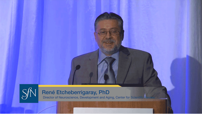 Male neuroscientist smiling