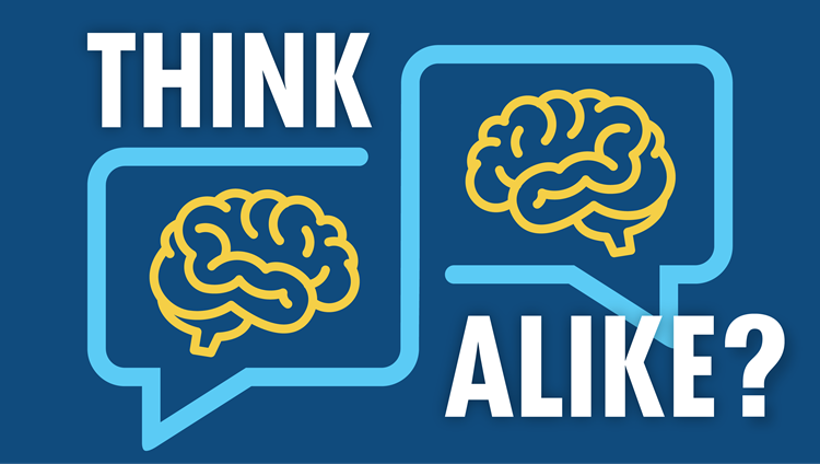 Think Alike? logo.