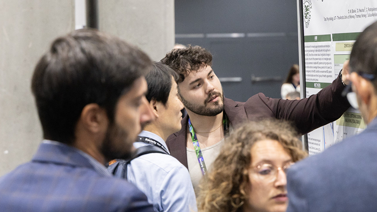 Neuroscience 2026 attendees discussing