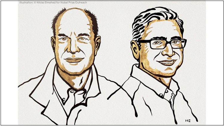 David Julius and Ardem Patapoutian. The Nobel Prize in Physiology or Medicine 2021. Ill. Niklas Elmehed © Nobel Prize Outreach